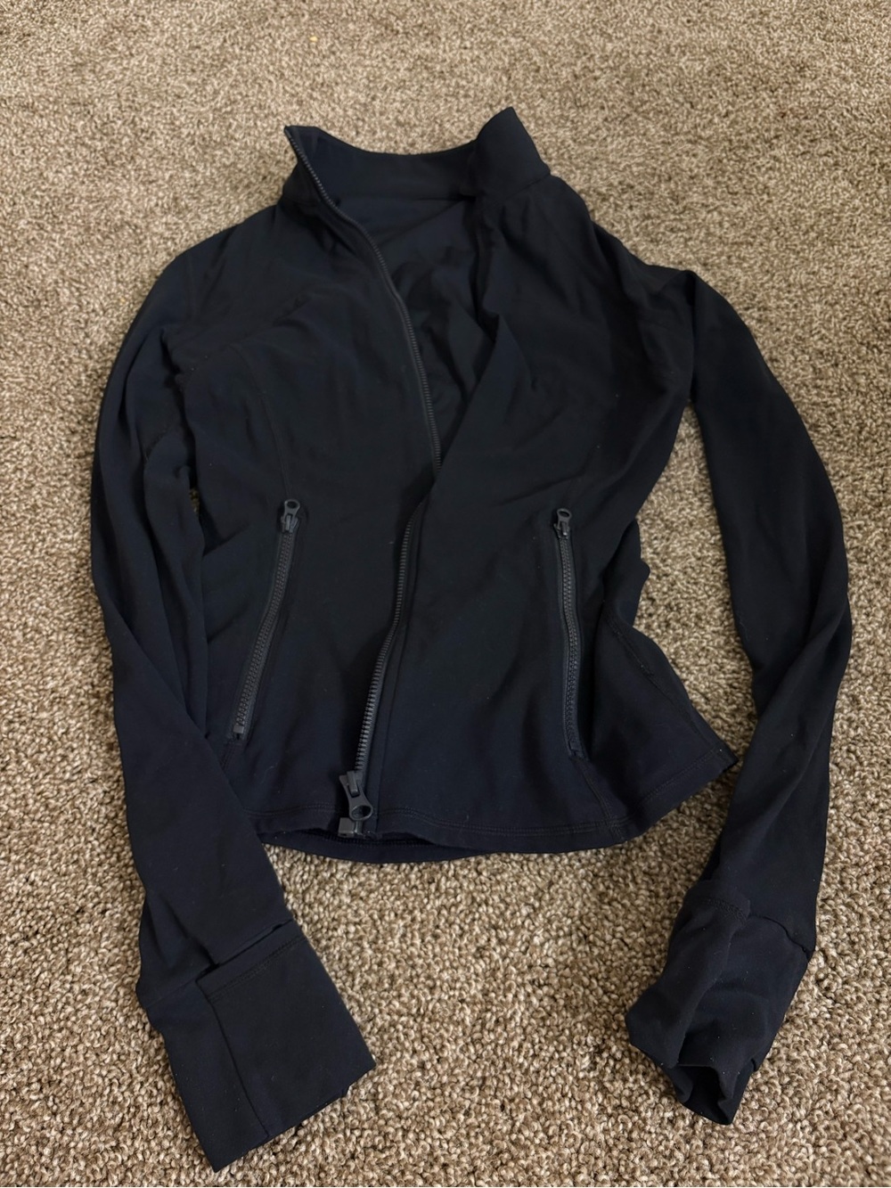 Black Women's Lightweight Bomber Jacket with Zip Pockets